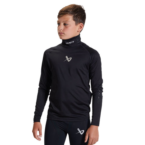 BAUER NECKPROTECT YOUTH LONG SLEEVE SHIRT