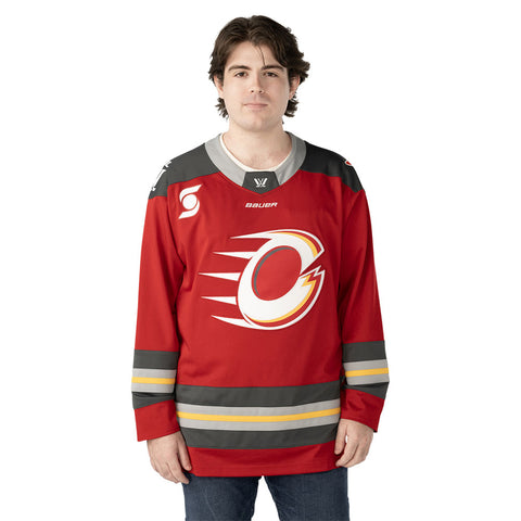 BAUER OTTAWA CHARGE ADULT REPLICA HOME JERSEY