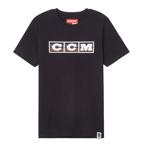 CCM PRIDE ADULT BLACK T SHIRT