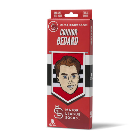 MAJOR LEAGUE SOCKS CHICAGO BLACKHAWKS CONNOR BEDARD SOCKS