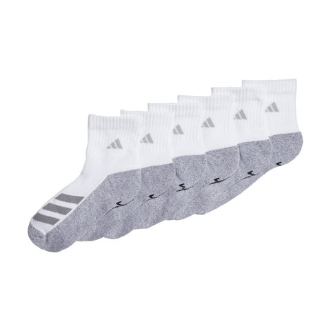 ADIDAS ANGLE STRIPE YOUTH CUSHIONED SOCKS - 6 PACK