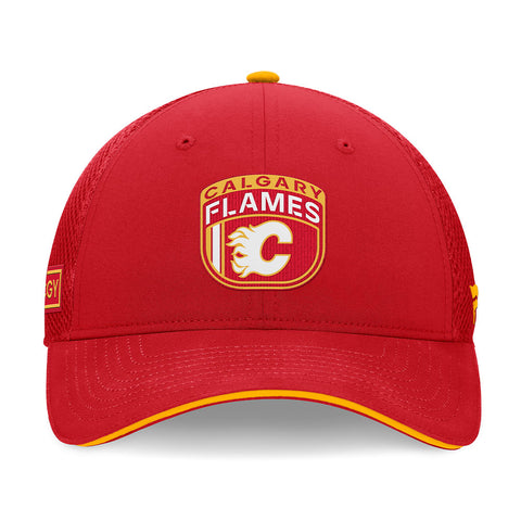 FANATICS CALGARY FLAMES AUTHENTIC PRO 2024 DRAFT TRUCKER HAT