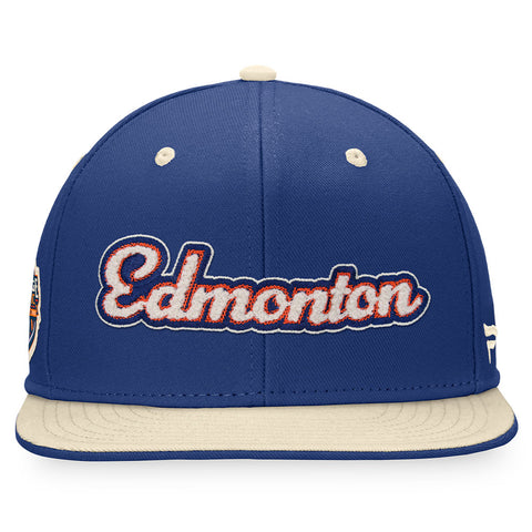 Men's Edmonton Oilers Fanatics Branded Royal 2023 NHL Heritage