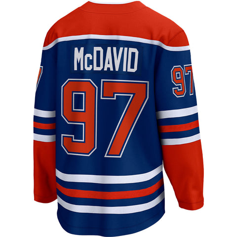 Connor McDavid Edmonton Oilers Youth Authentic Stack Long Sleeve