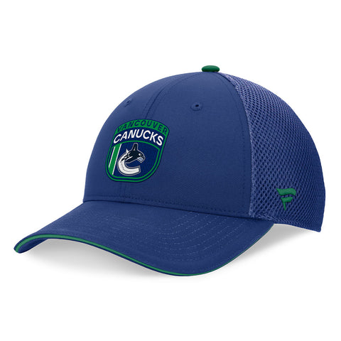 FANATICS VANCOUVER CANUCKS AUTHENTIC PRO 2024 DRAFT TRUCKER HAT