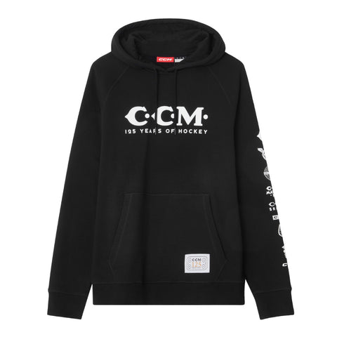 CCM 125 ANNIVERSARY ADULT BLACK HOODIE