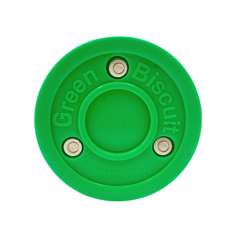 GREEN BISCUIT TRAINING HOCKEY PUCK