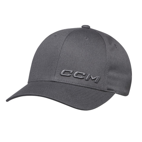 CCM YOUTH CORE STRUCTURED GREY ADJUSTABLE HAT