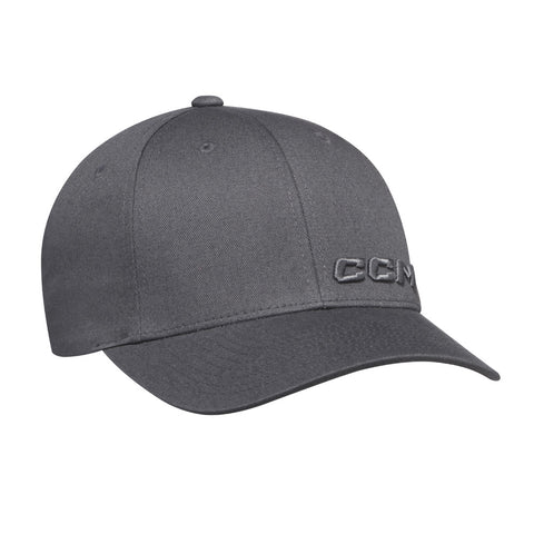 CCM YOUTH CORE STRUCTURED GREY ADJUSTABLE HAT