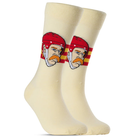 MAJOR LEAGUE SOCKS CALGARY FLAMES LANNY MCDONALD RETRO SOCKS