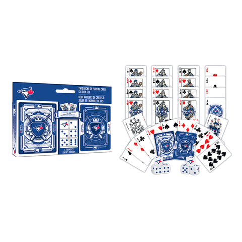 TORONTO BLUE JAYS MLB 2 PACK CARDS & DICE SET