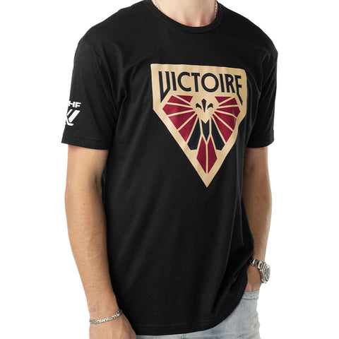 PWHL MONTREAL VICTOIRE ADULT BLACK T SHIRT