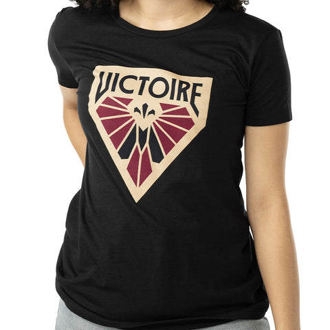 PWHL MONTREAL VICTOIRE WOMEN'S BLACK T SHIRT