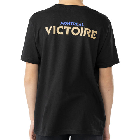 PWHL MONTREAL VICTOIRE YOUTH BLACK T SHIRT