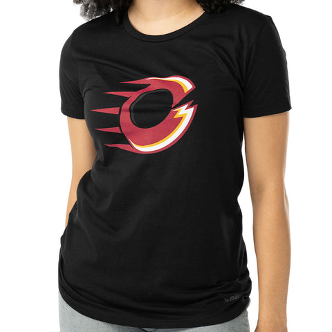 PWHL OTTAWA CHARGE WOMEN'S BLACK T SHIRT