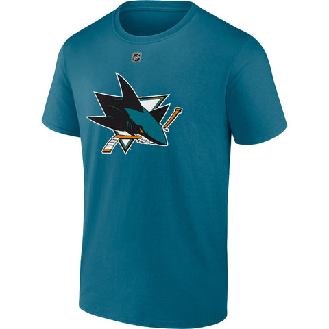 FANATICS SAN JOSE SHARKS MACKLIN CELEBRINI NAME AND NUMBER T SHIRT