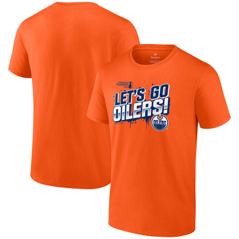 FANATICS EDMONTON OILERS 2024 STANLEY CUP PLAYOFFS LETS GO OILERS T SHIRT