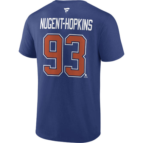 FANATICS EDMONTON OILERS RYAN NUGENT-HOPKINS NAME AND NUMBER T SHIRT