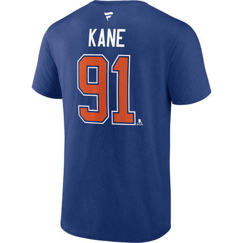 FANATICS EDMONTON OILERS EVANDER KANE NAME AND NUMBER T SHIRT