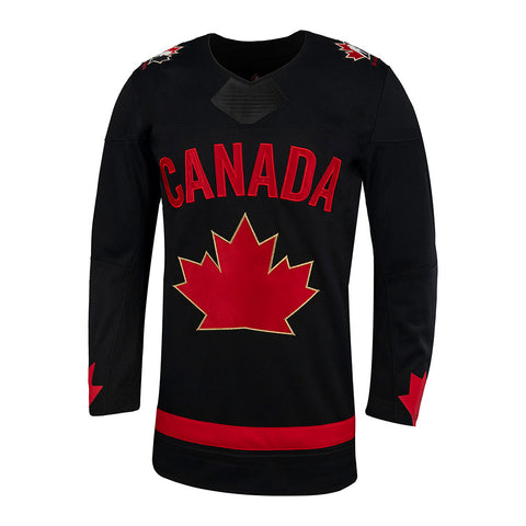 TEAM CANADA ADULT BLACK HOCKEY JERSEY