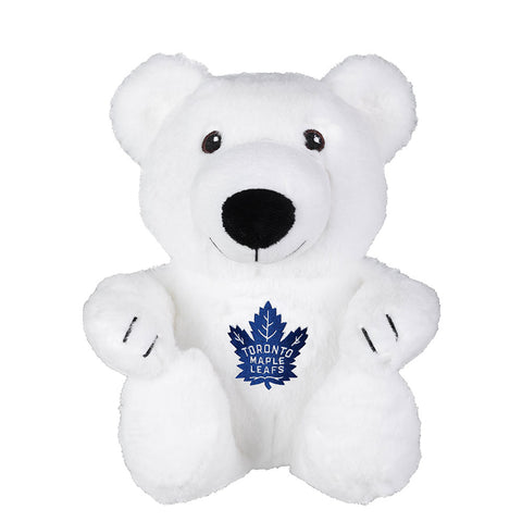 TORONTO MAPLE LEAFS TEAM LOGO 10" WHITE PLUSH POLAR BEAR