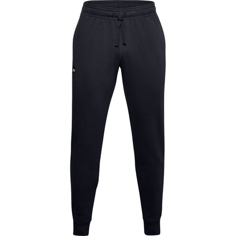 UNDER ARMOUR RIVAL FLEECE ADULT BLACK JOGGER PANTS