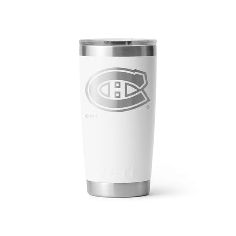 YETI RAMBLER 20 OZ TUMBLER MONTREAL CANADIENS - WHITE