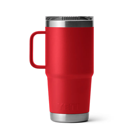 YETI RAMBLER RESCUE RED 20 OZ TRAVEL MUG