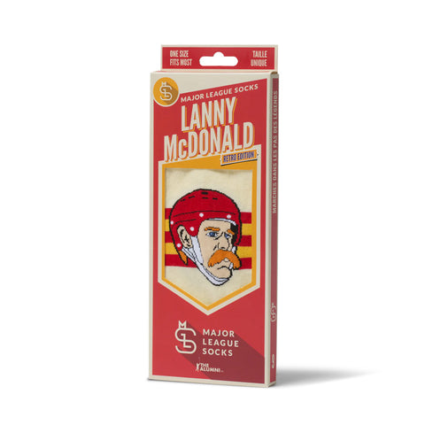 MAJOR LEAGUE SOCKS CALGARY FLAMES LANNY MCDONALD RETRO SOCKS