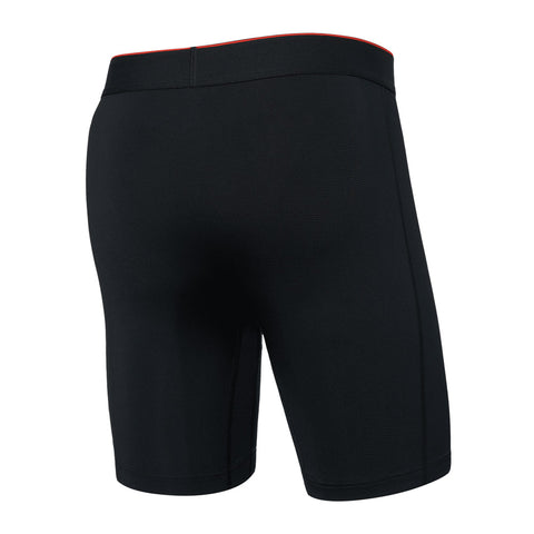 SAXX MULTI SPORT MESH LONG BLACK BOXER BRIEFS