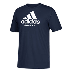 Adidas Avalanche Tee Team Navy Blue Mel M - Mens Hockey T Shirts