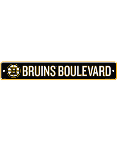 BOSTON BRUINS 4"X23" STANDARD STREET SIGN