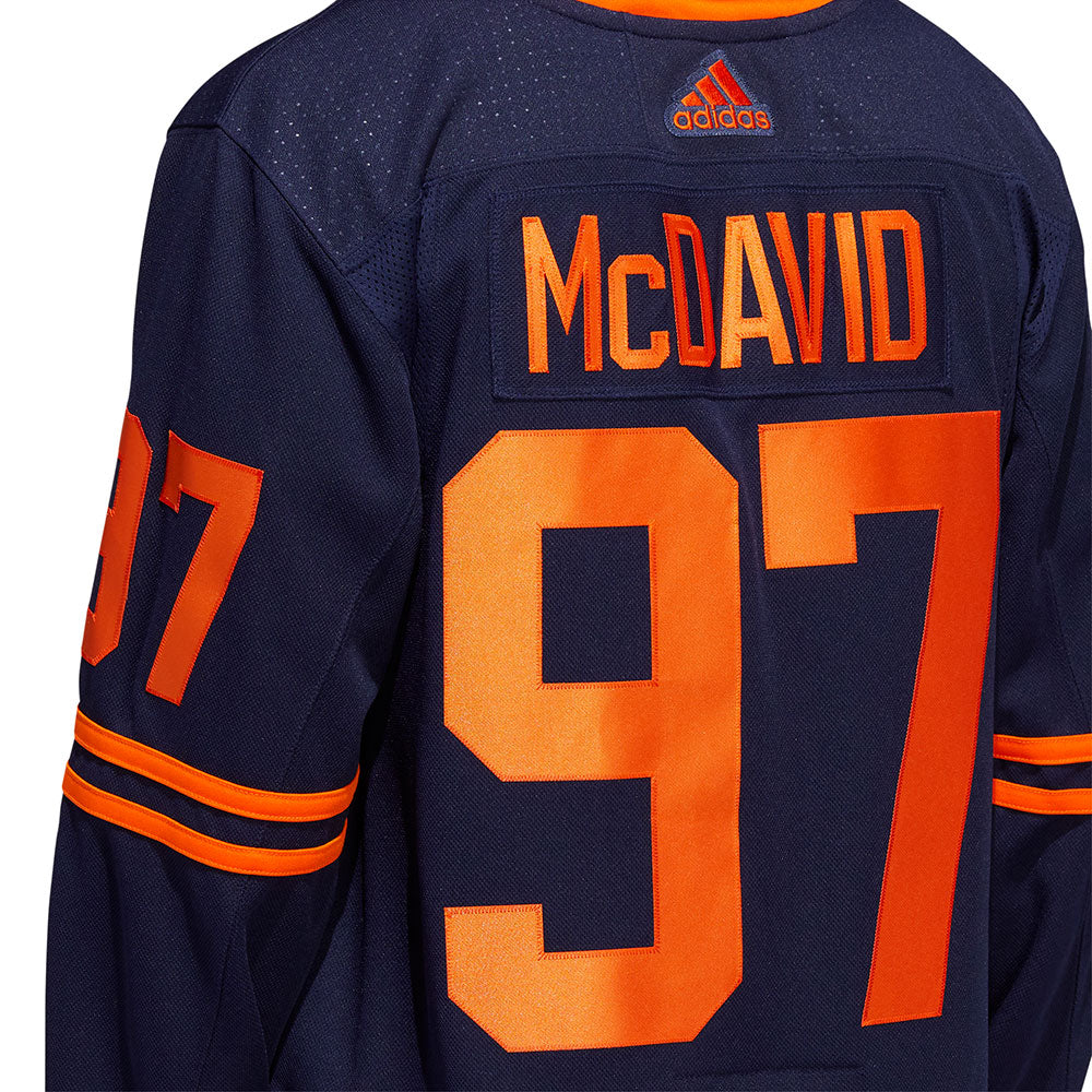 Connor McDavid Edmonton Oilers NHL Adidas Men's White Adizero