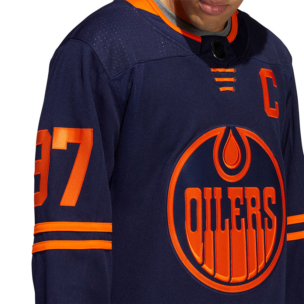 Men's NHL Edmonton Oilers Adidas Primegreen Alternate Navy