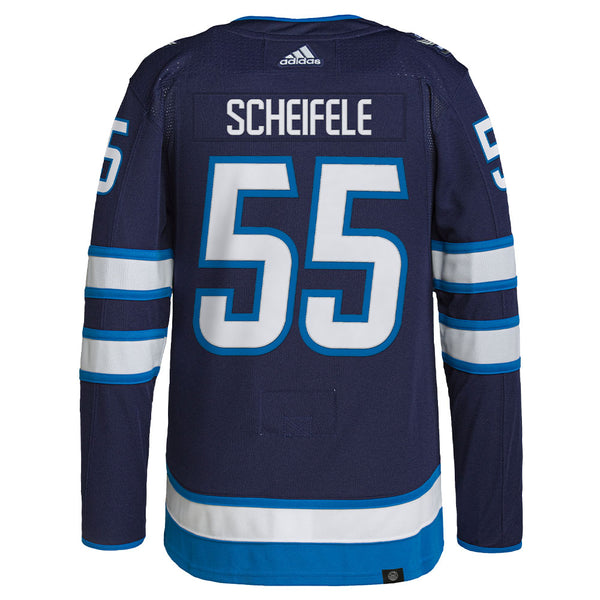 Adidas Winnipeg Jets No55 Mark Scheifele Navy Blue Home Authentic USA Flag Stitched Youth NHL Jersey
