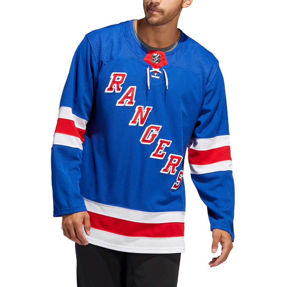 Brand New Adidas New York Rangers MIC Pro Stock Goalie Cut Practice Jersey  Size 58G