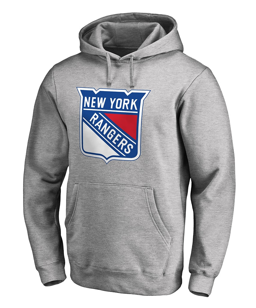 NHL New York Rangers Back Court Grey Crew Neck Sweatshirt