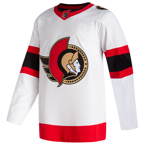 OTTAWA SENATORS ADIDAS ADIZERO AUTHENTIC WHITE AWAY JERSEY