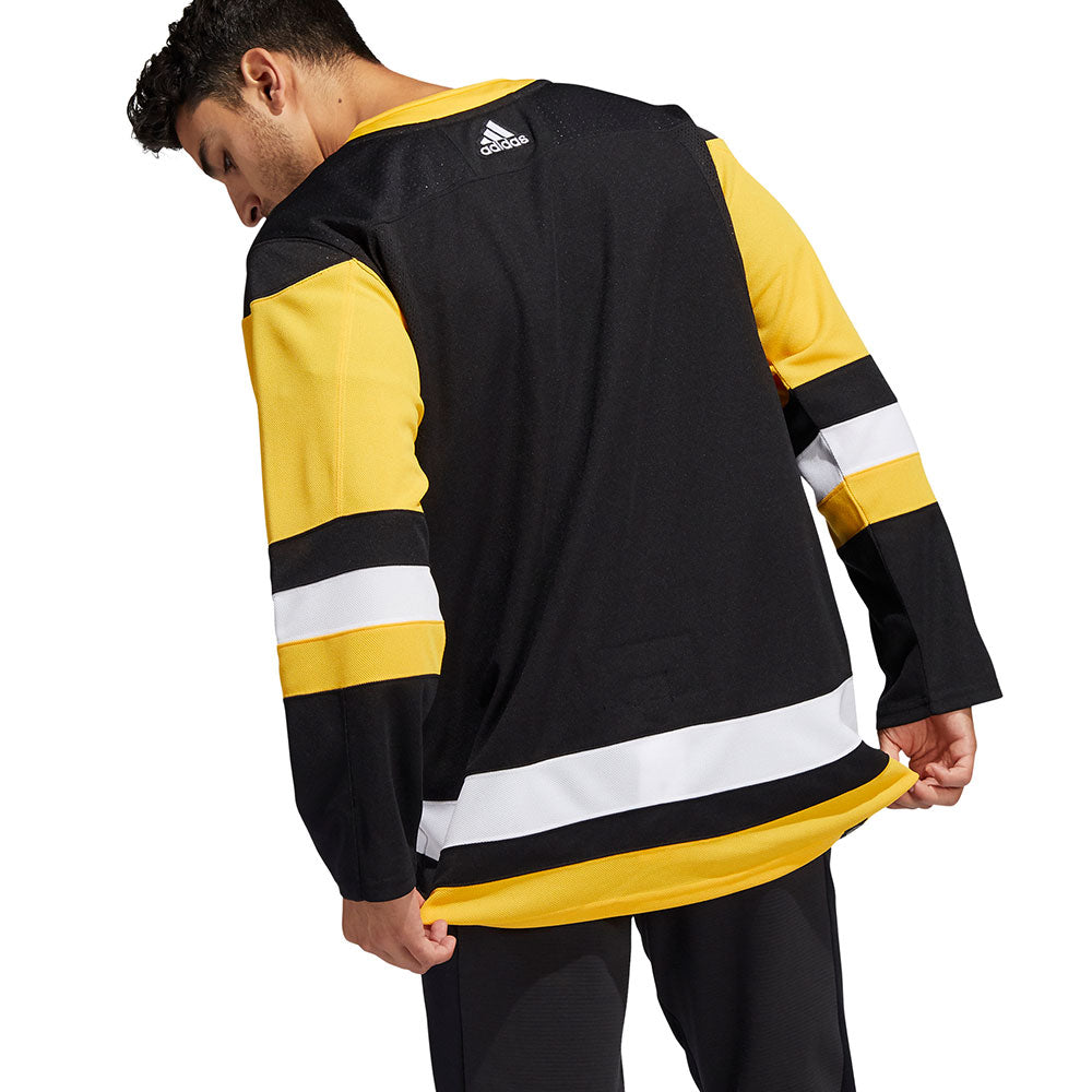 Adidas Penguins Authentic Reverse Retro Wordmark Jersey Black L (52) Mens