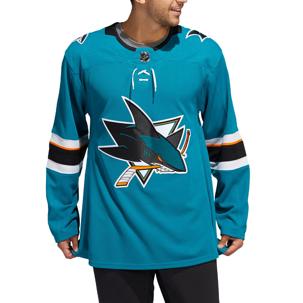 Lids San Jose Sharks adidas Authentic Custom Jersey - Teal
