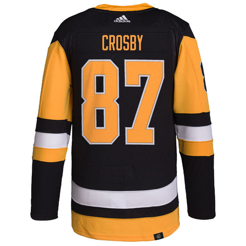 Pittsburgh Penguins Mens Gold Adidas Netminder Long Sleeve T Shirt