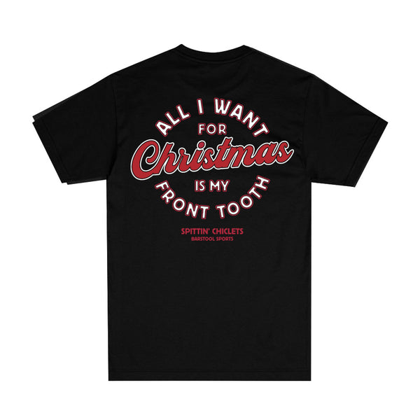 SPITTIN CHICLETS ALL I WANT FOR CHRISTMAS T SHIRT - BLACK – Pro Hockey Life