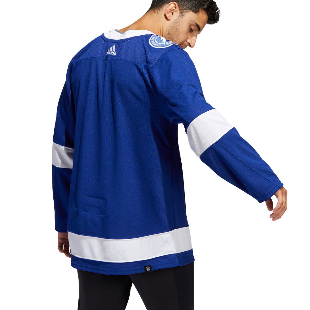 Tampa Bay Lightning Adidas Primegreen Authentic NHL Hockey Jersey / Home / L/52